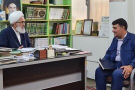 دکتر یدالهی«مدیر کل ارتباطات اجتماعی دانشگاه آزاد اسلامی» با حضور در دفتر امام جمعه قائم شهر ، با آیت الله معلمی دیدار کردند + تصاویر