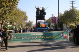 مراسم راهپیمایی یوم الله 13 آبان ، روز ملی مبارزه با استکبار جهانی در شهرستان قائم شهر برگزار شد + تصاویر